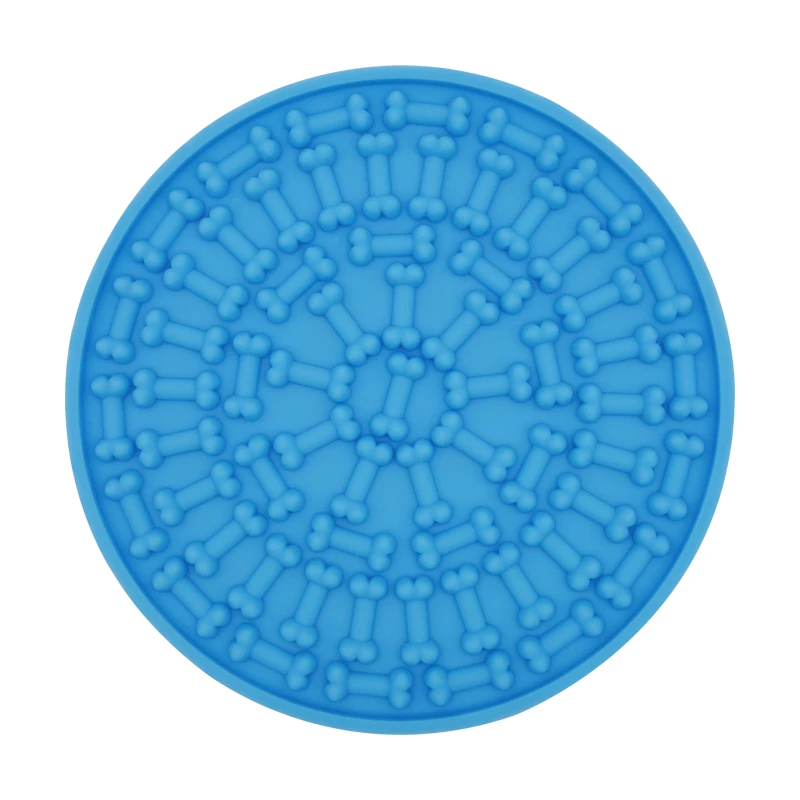 

silicone dog Lick Lick Pad,Pet Lick Mat,Feeding Dog Lick Mat, Blue/red