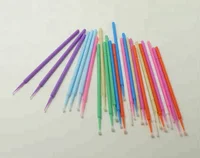 

100pcs/bag High Quality Lint Free Colorful Microbrush Eyelash Extension Micro Brushes Applicator for Eyelash Extensions