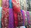 High quality nigerian fancy patterned multicolor tulle wedding embroidery lace fabric tulle,fabric lace cotton
