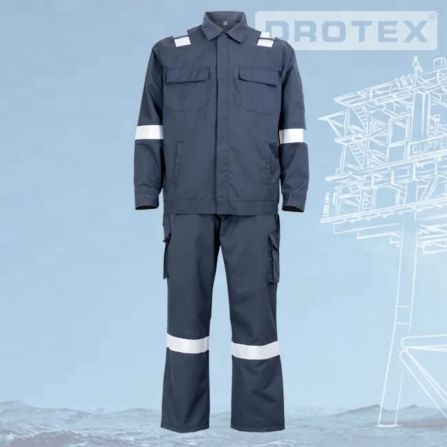 

EN ISO 11612 E3 qualified fire retardant finishing 100% cotton jacket