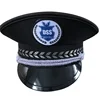 custom fashion black captains uniform hat military caps pattern pilot captain cap
