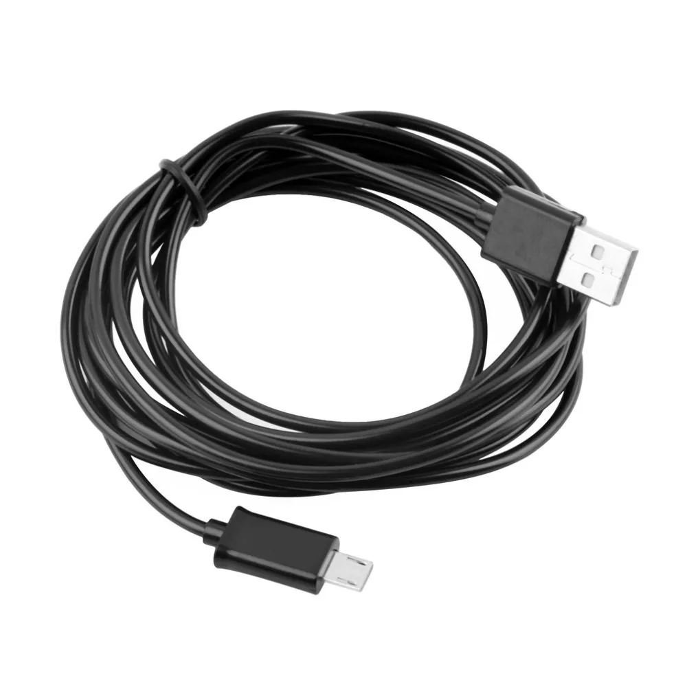 

USB 2.0 3M Detachable Micro USB Cable 100-240V Black Data Charging Cord For Samsung Galaxy S4 S3