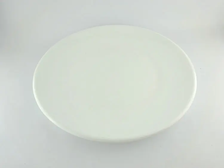 14 inch big size flat white round cake plate for cake serving