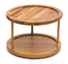 Eco-friendly Customized Single 2-Tier Round Spice Rack Turntable Display Shelf Food Holder