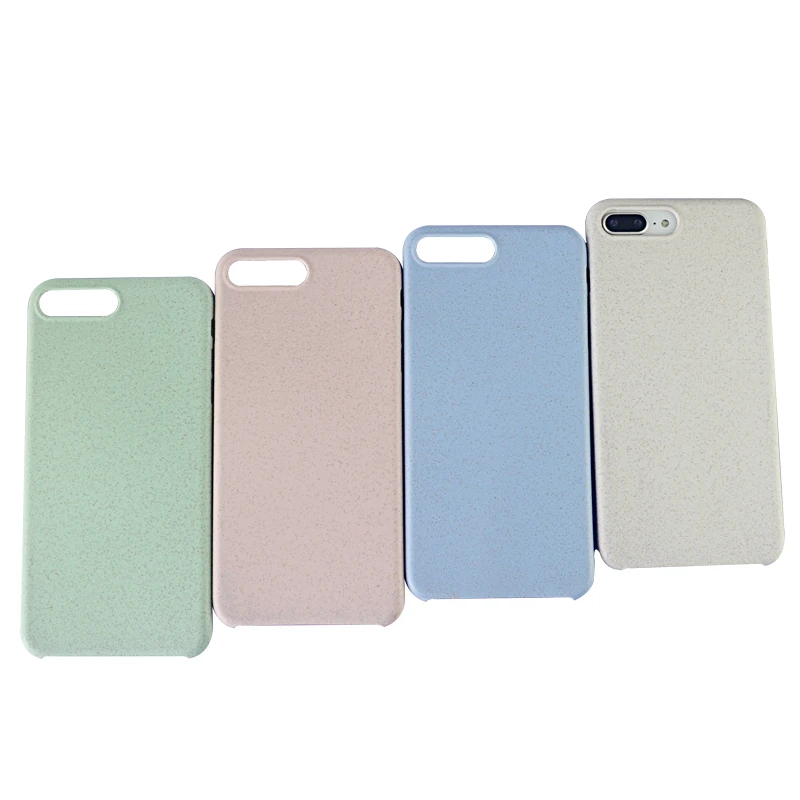 

Top Selling Biodegradable Compostable Eco Friendly Anti-scratch Wheat Clear Mobile Phone Cover Case For Iphone, Green;pink;blue;gray
