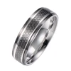 mens stainless steel ring with black plating Honeycomb pattern stainless steel ring wholesale champion ring