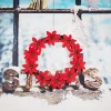 New style battery operated christmas wreath LED lights for house decoration HL-013C