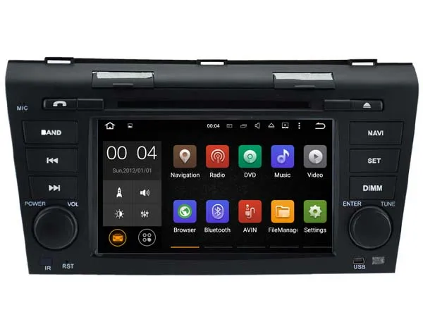 Cheap Android 9.0 Car Dvd Navi Player FOR MAZDA 3 2004-2009 audio multimedia auto stereo support DVR WIFI DAB OBD all in one 17