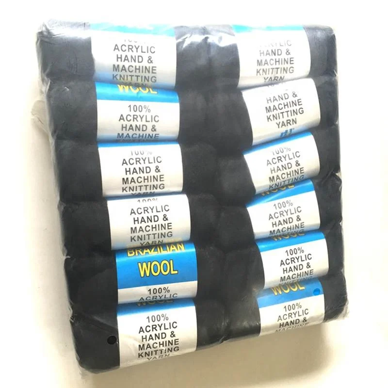 
23m Brazilian Wool Hair Acrylic Hand&Machine Knitting Yarn for African Hair Braiding Sengalese Twist Jumbo Braids 