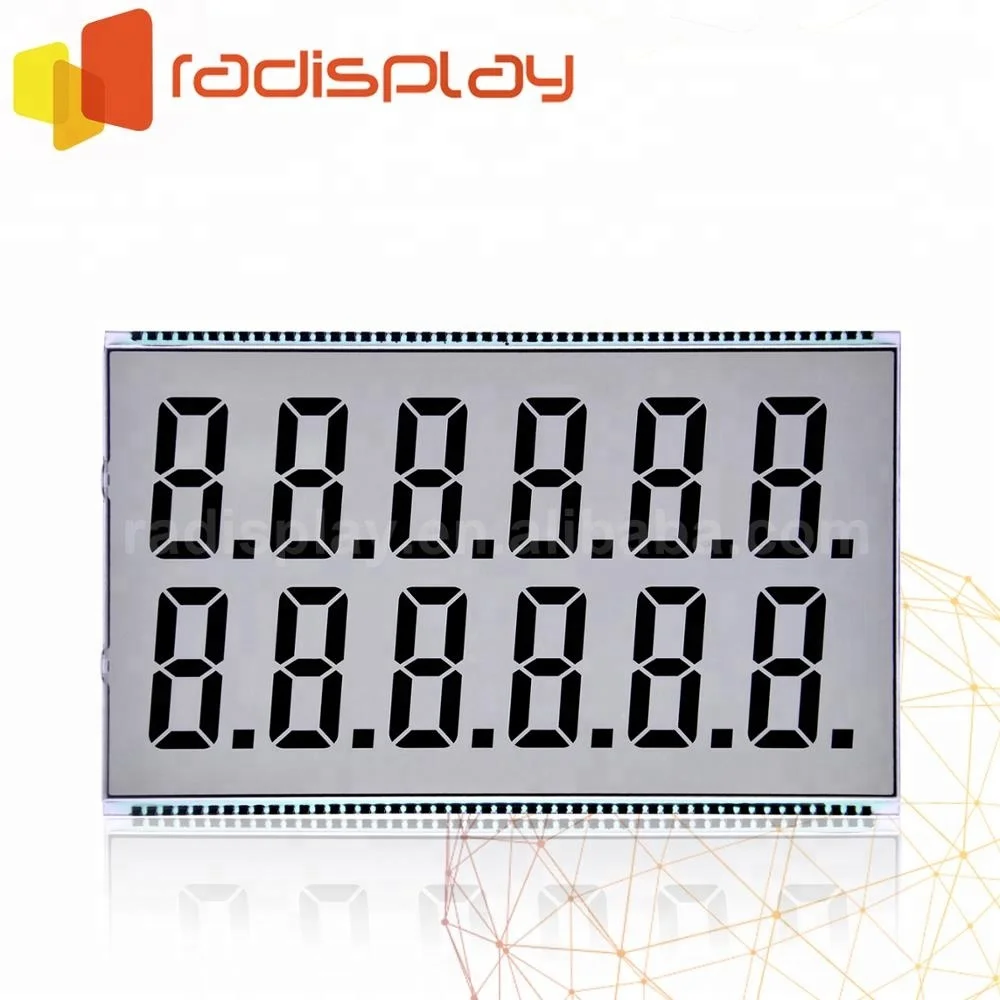 
6x2 TN 12 digits Display Board Fuel Dispenser Lcd 