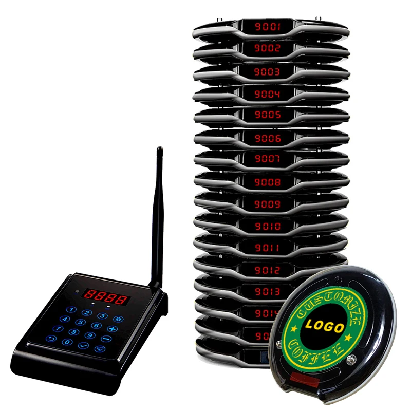

Artom luxury buzzer Wireless queue management touched system pager with waterproof logo for fast food restaurant coffee shop