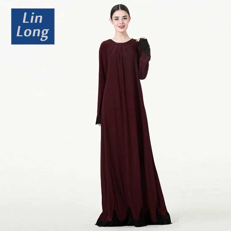 

Beautiful Blue/Black/Red Irani Abaya, Red;brown