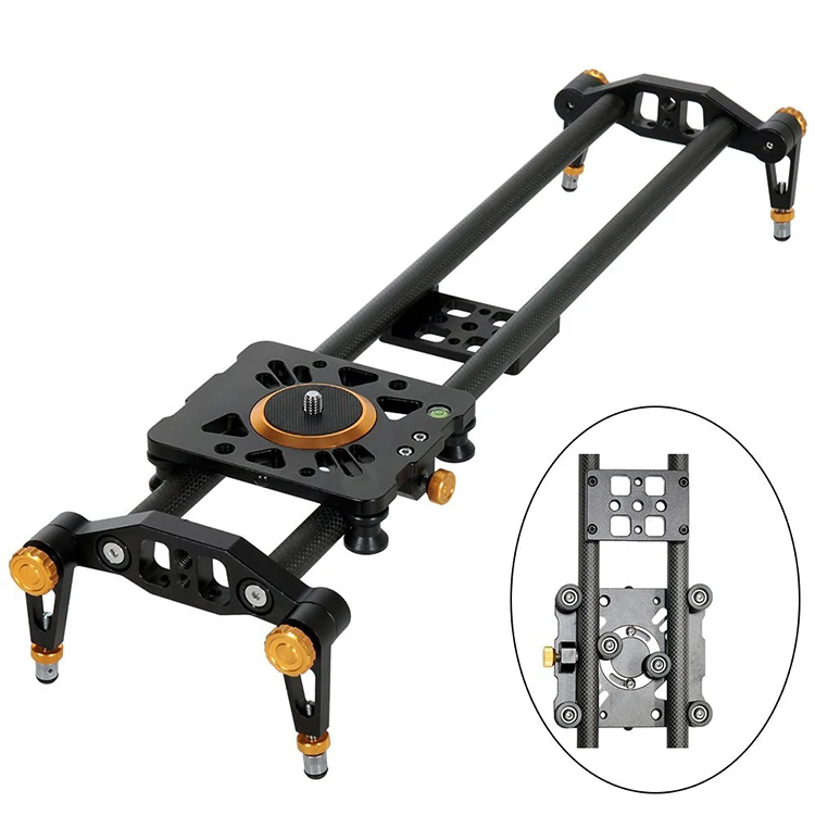 

Leadwin top sales 60cm carbon fiber camera slider motorized,photography accessories for video camera and Dslr, Black & gold