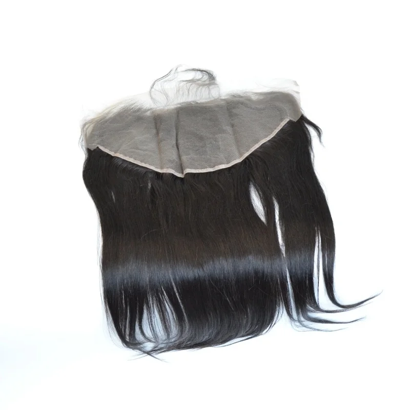 

Virgin cuticle aligned hair pre plucked straight body wave 13x6 transparent swiss lace frontal