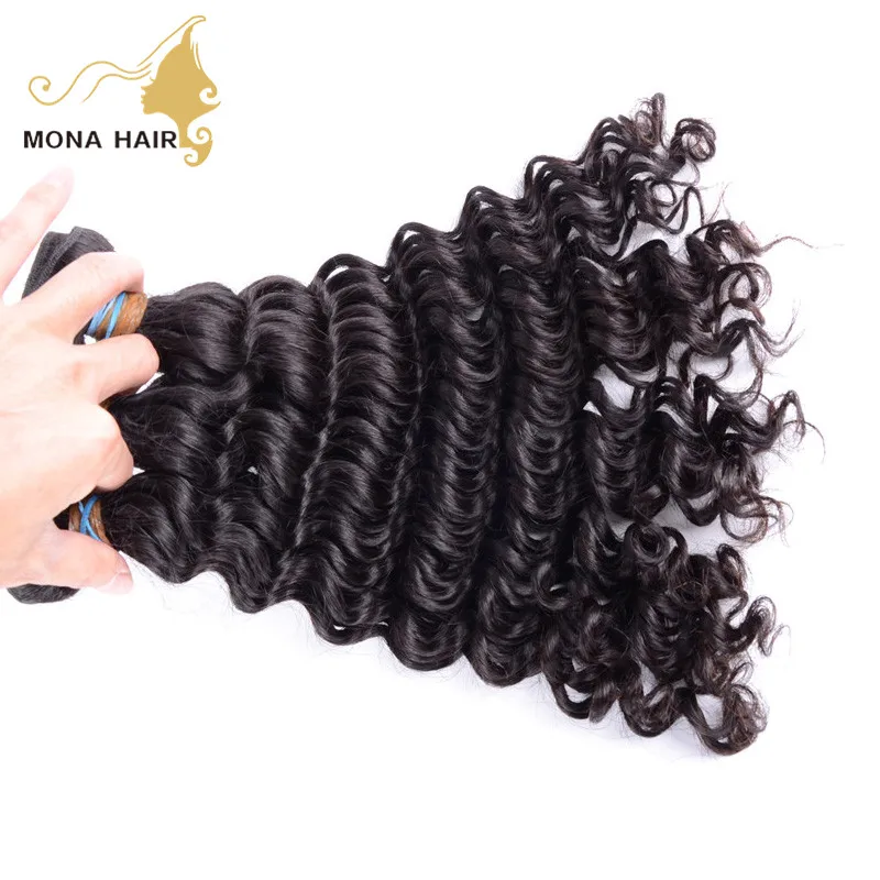 

Wholesale factory price virgin human hair bundles deep wave