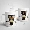 Ceramic The Owl Magic Coffee Mug Change Porcelain Milk Coffee Heat Sensitive Color Changing Ceramic Mug