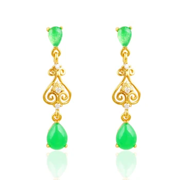 jewelry imitation emerald xuping earring larger