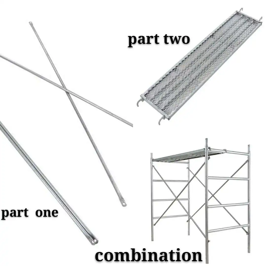 
Mobile double coupler load capacity frame steel scaffolding 
