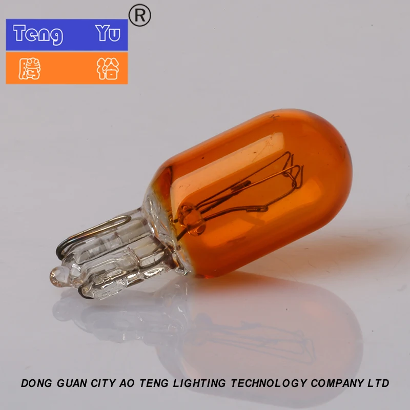 China Supplier Auto Wedge W2.1*9.5D Base Orange color Bulb T10 5W No.501 158 194 2821