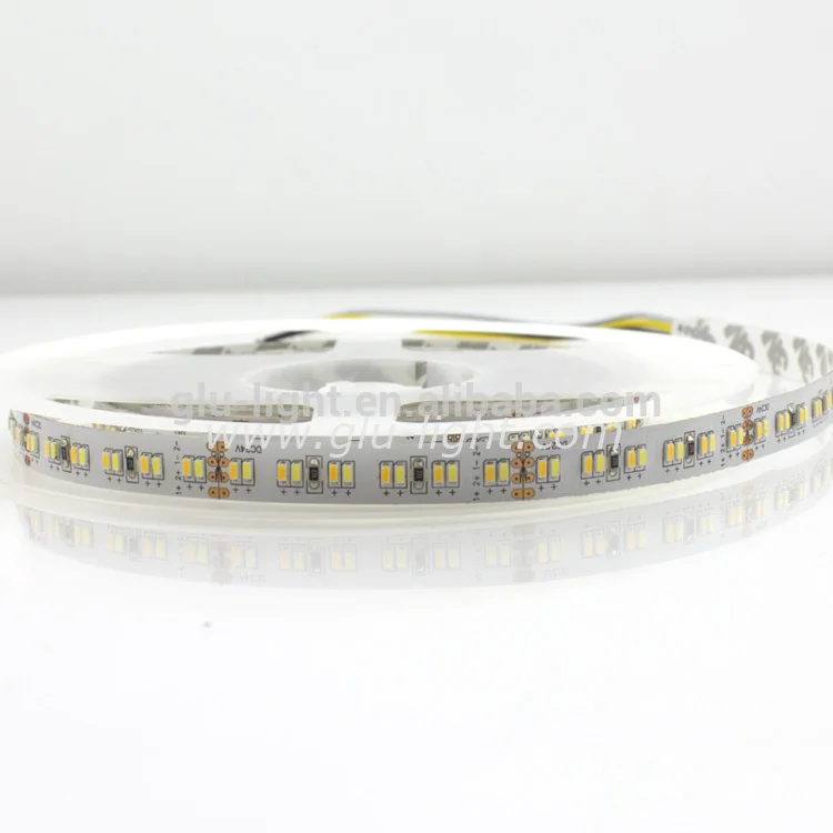 China Manufacturer High CRI and R Values Tungsten and Daylite 3014 Bi-color led strip with 240 leds/m
