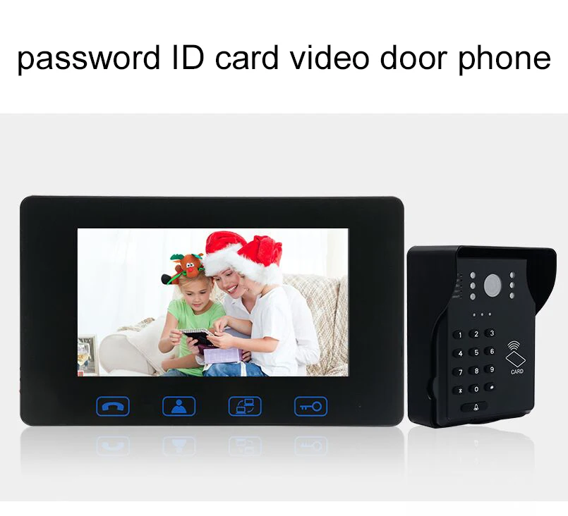 2018 Access Control Password Unlock +ID Card Unlock Video Intercom Door Bell Camera