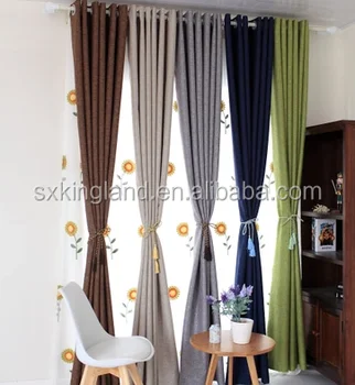 French Door Curtains Linen Look Blackout Curtain Buy Hotel