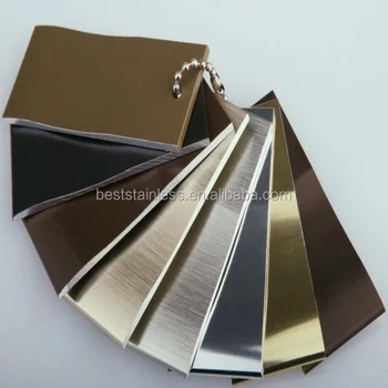 4x8 Color Coated Hairline Finish Stainless Steel Copper Sheet