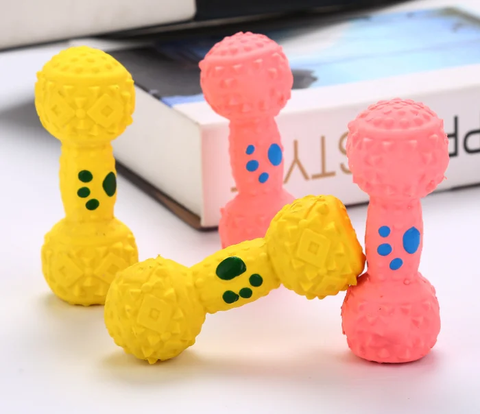 

Soft sound toys dogs latex toys small dumbbells for pet, Pick, yellow