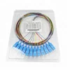 Factory price 1M LC/SC single mode 12 core bundle Fiber Optic Pigtail