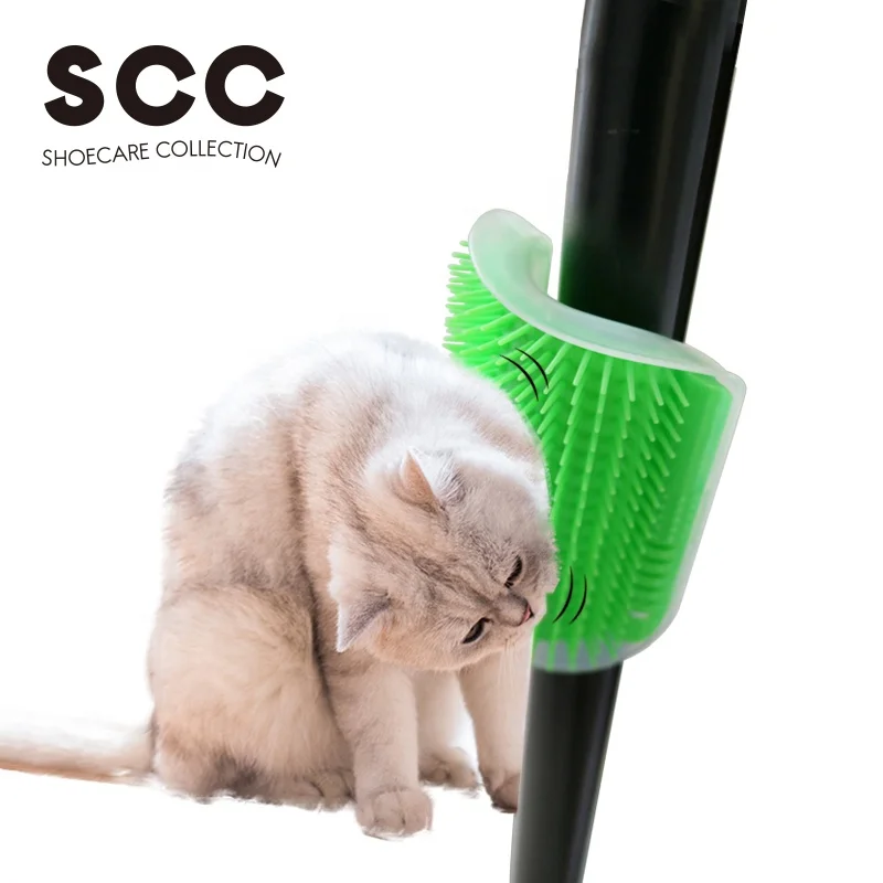 

Pet Products Brush Corner Cat Massage Self Groomer Comb Brush With Catnip For Cats dogs, N/a