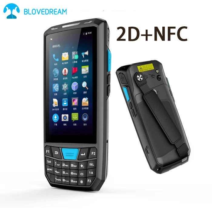 

Industrial mobile portable bluetooth nfc qr terminal alipay pos handheld android barcode scanner pda bar code reader writer pdas