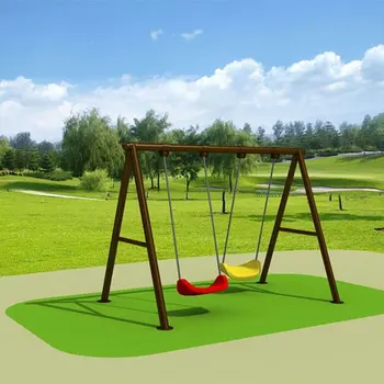 Outdoor Play Galvanized Steel Swing Set Le Qq001 Buy Outdoor Swing Sets For Adults Outdoor Swing Set Single Two Seats Swing Set Product On