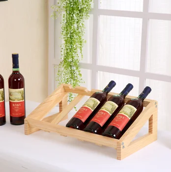 Hot Wall Mounted Wine Rack Wood Display Stand And Liquor Cabinet