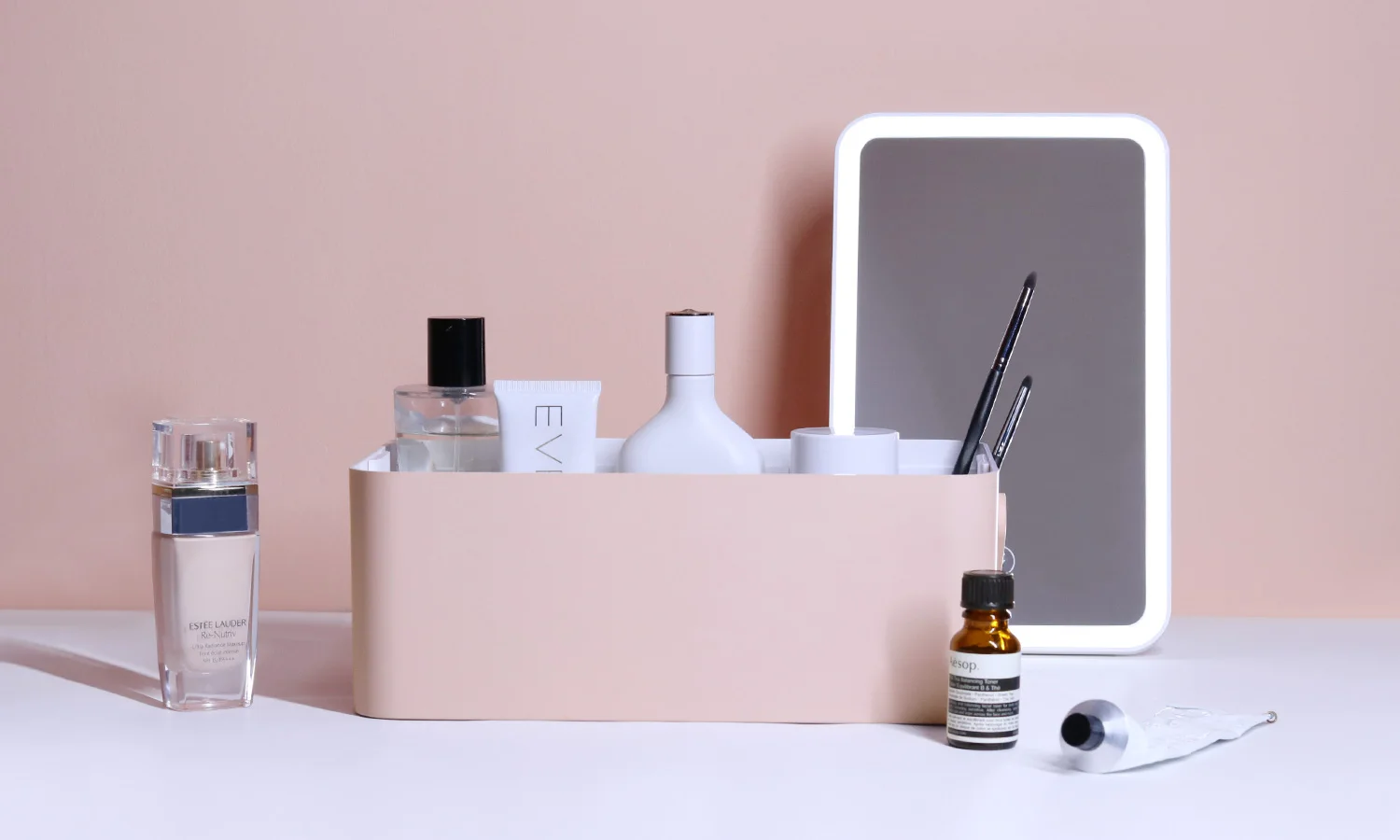 led mirror makeup case