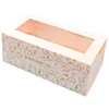 Handmade food packaging swiss roll cake box