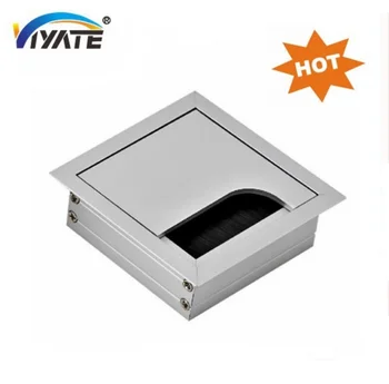 Aluminum Decorative Grommets Rectangular Computer Desk Grommet