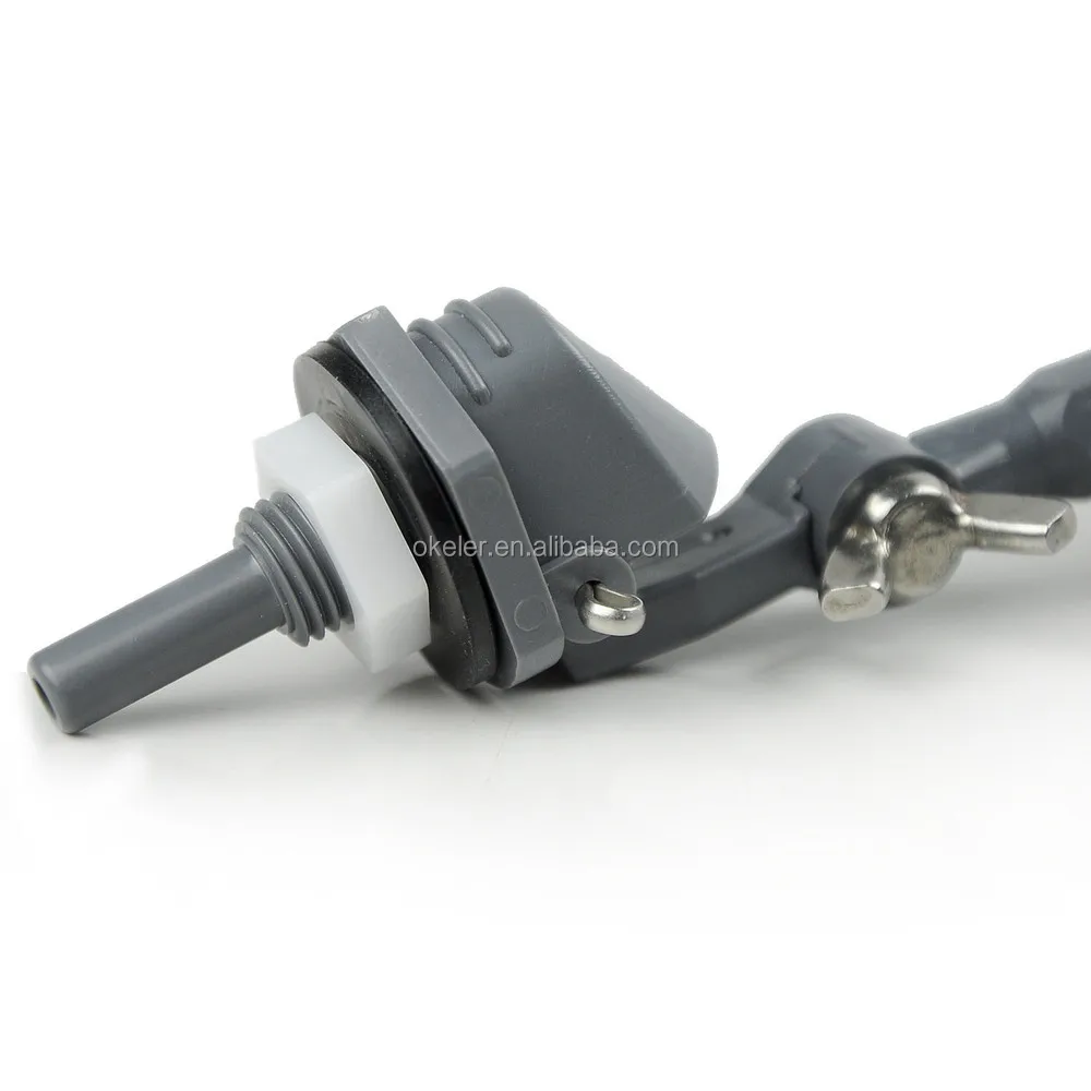 Plastic 1/4 Inch Mini Tank Mount Float Valve,Adjustable Arm,1.5 Gpm At