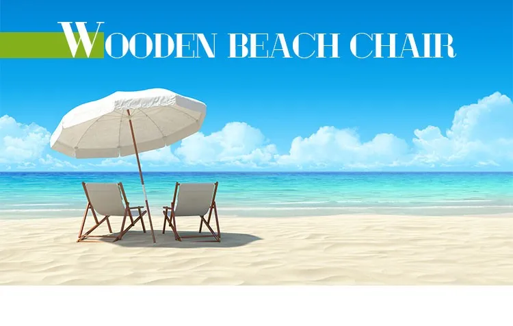 Wooden beach chair