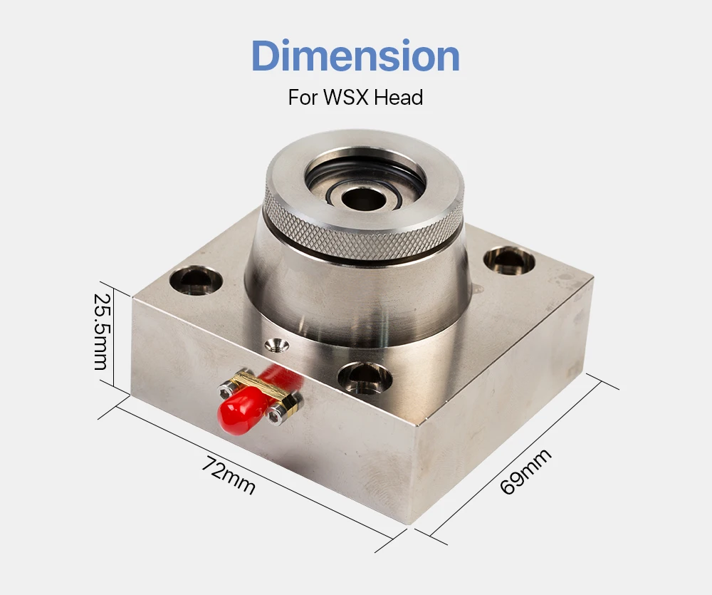 Cloudray Bm Fiber Laser Cutting Head Parts Lasermech Wsx Precitec Procutter Nozzle Connector