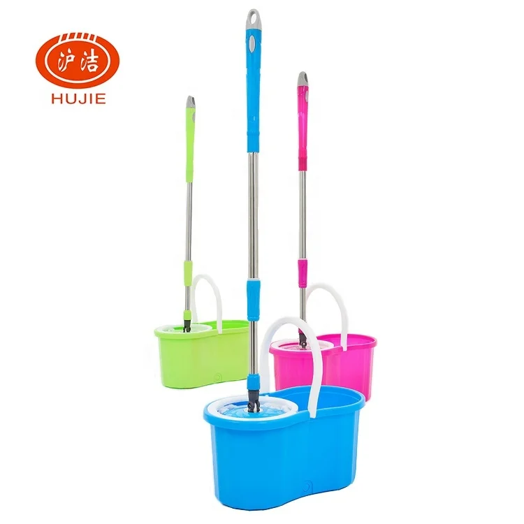 new product microfiber flat mop  360 spin magic lazy mop bucket with telescopic handle