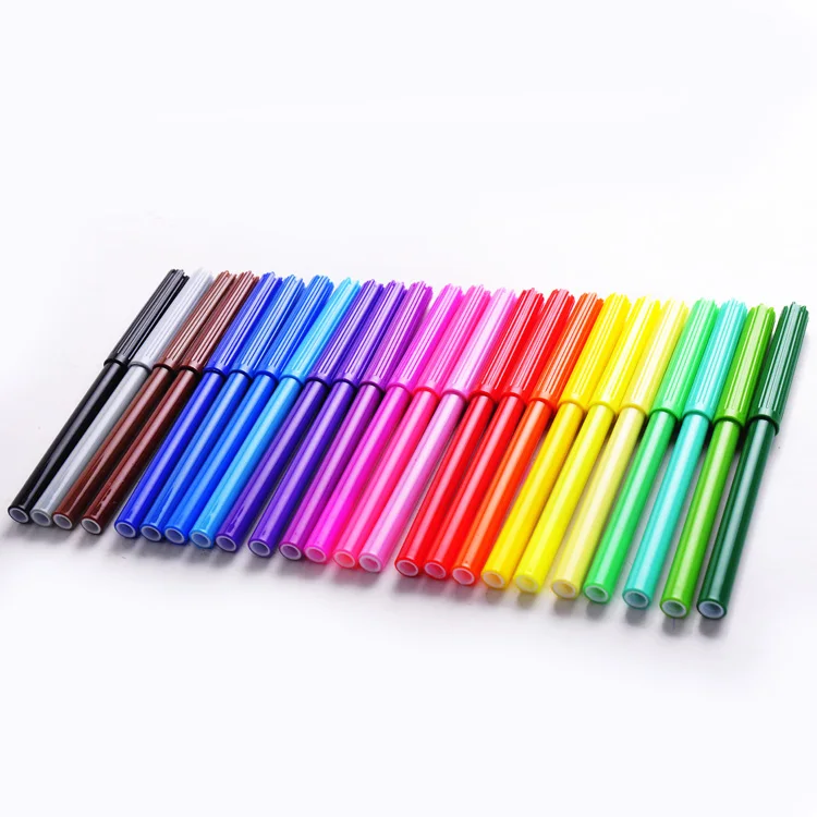 Kids Drawing Color Set 24pcs Fibre Tip Watercolor Pen Buy Watercolor Pen,Felt Tip Pen,Fibre