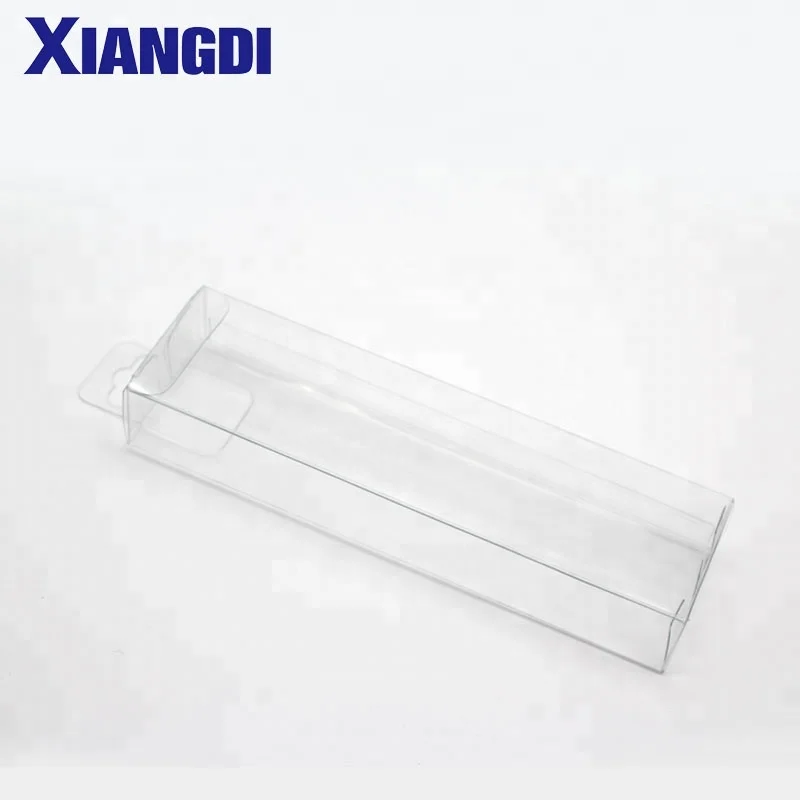 Высокое качество экологичный пластиковый подарок прозрачная вешалка складной прозрачная коробка из ПЭТ прозрачный ПВХ окно коробки для упаковки