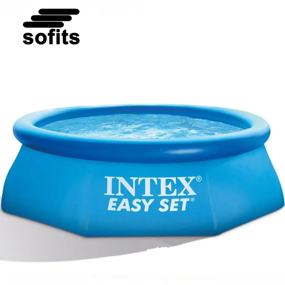 

Intex 28110 8FT X 30IN Inflatable Easy Set Above Ground Household Swimming Pool, As picture