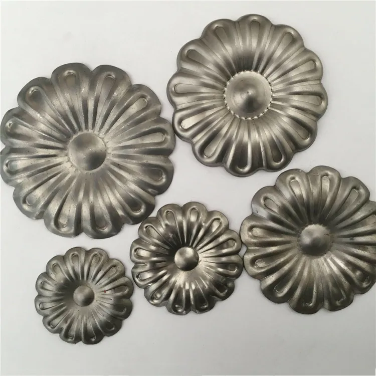 27_ Stamped iron flower