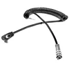 Coiled D-Tap to BMPCC 4K Weipu Power Cable for Blackmagic Pocket Cinema Camera 4K and V Mount Gold Mount Battery P Type dtap