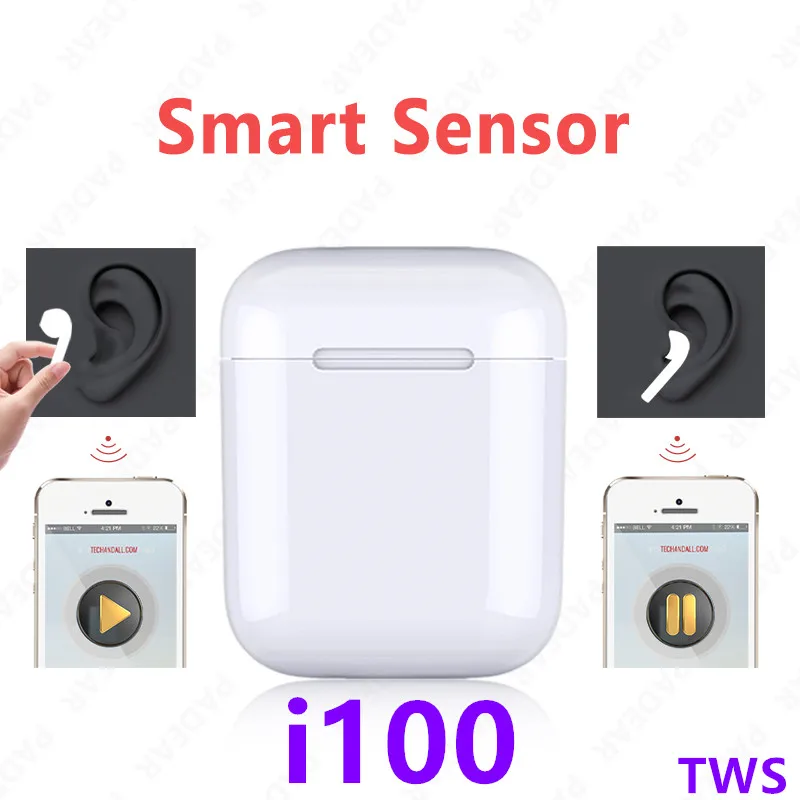 

Original i100 TWS 1: 1 sensor mini Pop-up w1 h1 chip Bluetooth Wireless Bluetooth earbuds pk i10 i60 i30 i20 i80 I90 i77 tws