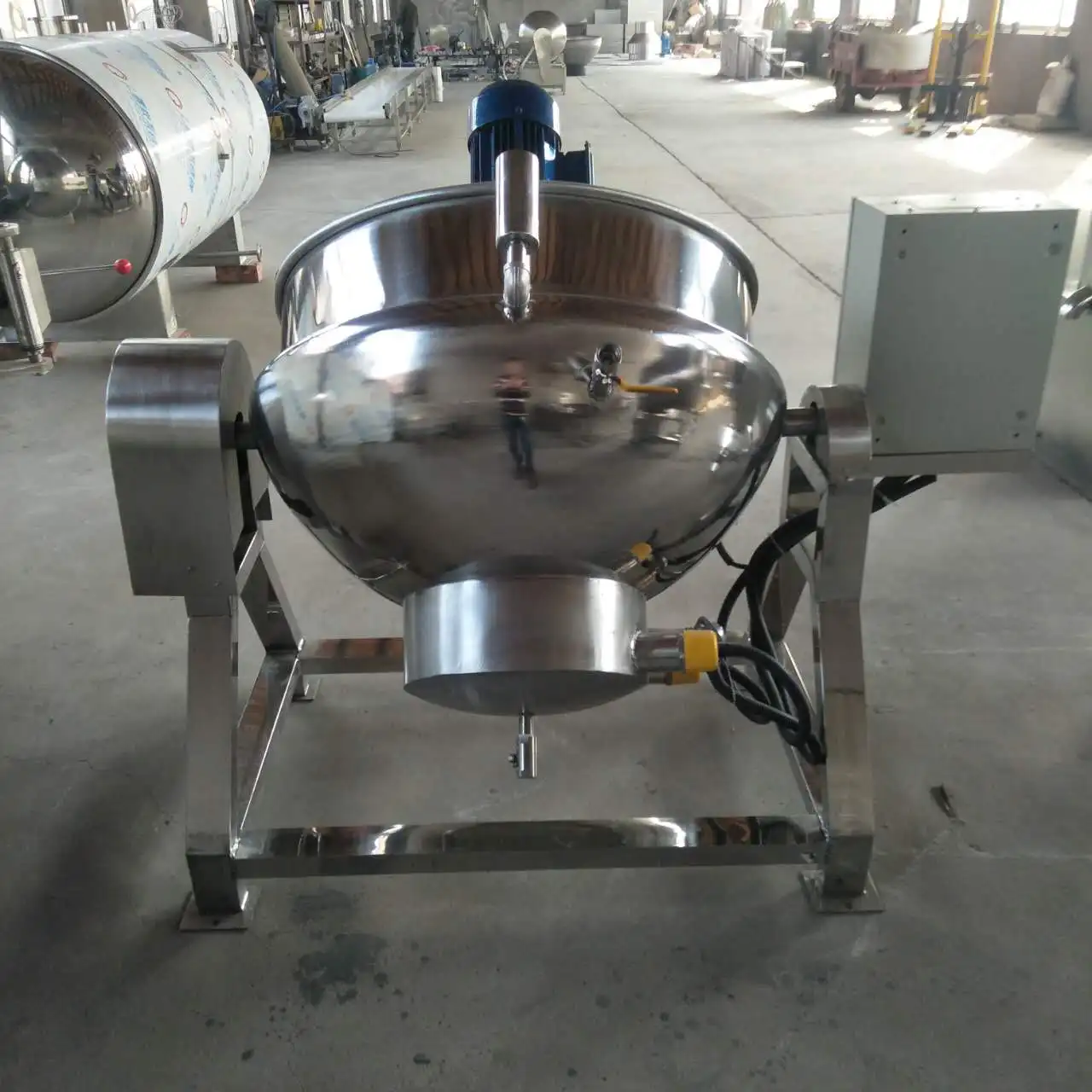 Multifuntion High Efficiency Industrial Thermo Fire Cooking Mixer For