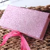 Corrugated Red Uv Coating False Customer Packaging Custom Eyelashes Box Silk Eyelash Extension Flare Lahses