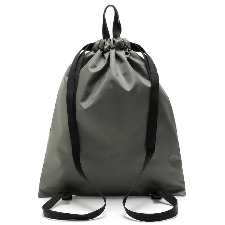 Outdoor Sport School Polyester Camouflage Drawstring Tote Bags