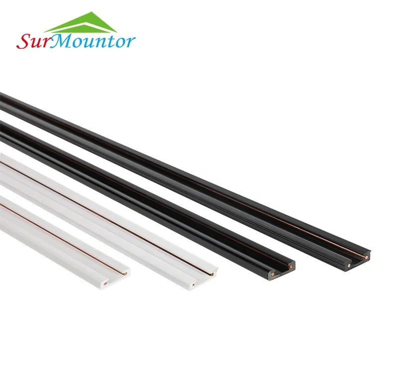  power track with cable connector for supermarket shelves 1meter 2 meter 12V 24V 25A